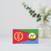 Eritrese Vlag & Nationaal embleem, Vlag van Eritre Visitekaartje (Staand voorkant)