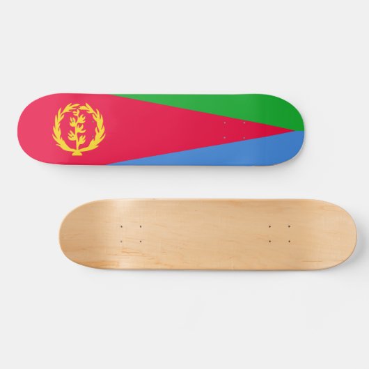 Eritrese vlag persoonlijk skateboard (Horizontaal)
