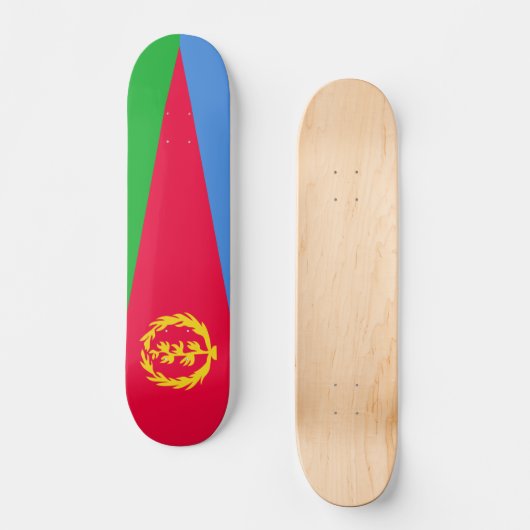 Eritrese vlag persoonlijk skateboard (Voorkant)