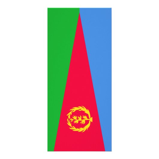 Eritrese vlag reclamekaart (Voorkant)