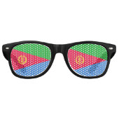 Eritrese vlag retro zonnebril (Voorkant)