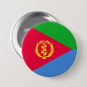 Eritrese vlag ronde button 7,6 cm (Voorkant /achterkant)