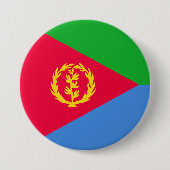 Eritrese vlag ronde button 7,6 cm (Voorkant)