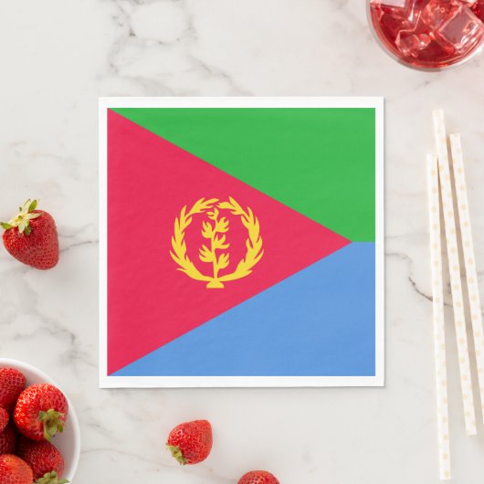 Eritrese vlag servet (Insitu)