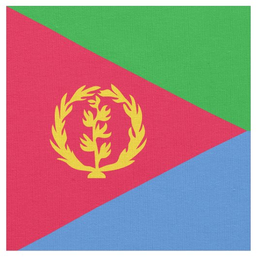 Eritrese vlag stof (Close Up)