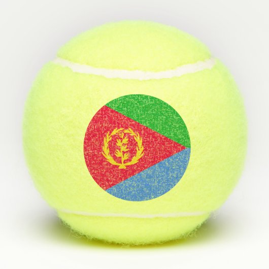 Eritrese vlag tennisballen (Achterkant)