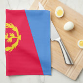 Eritrese vlag theedoek (Quarter Fold)