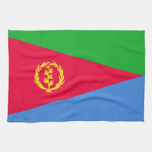 Eritrese vlag theedoek (Horizontaal)