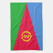 Eritrese vlag theedoek (Verticaal)