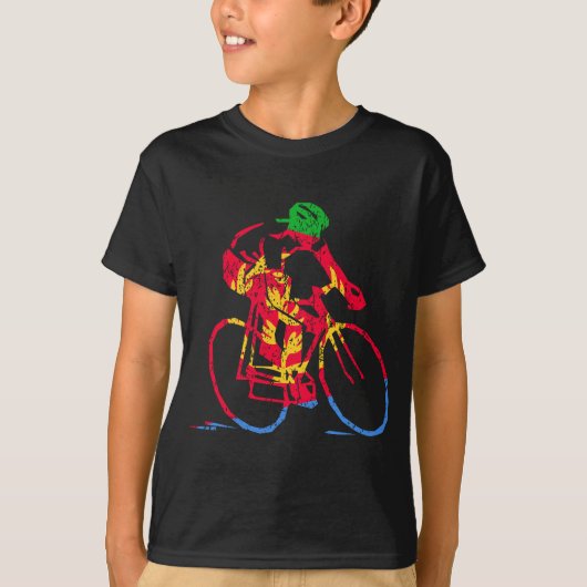 Eritrese wielrenner Road Racing Tour Cycling Cha T-shirt (Voorkant)