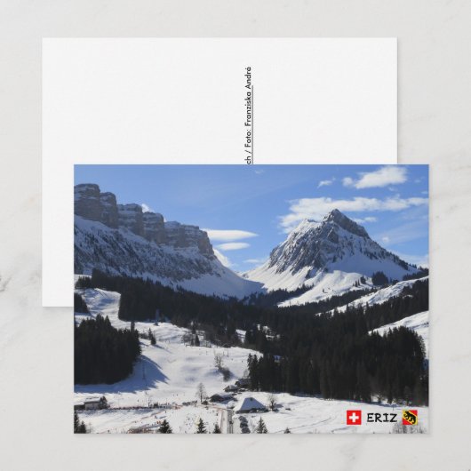 Eriz, Bernese Oberland, Zwitserland Briefkaart (Voorkant / Achterkant)