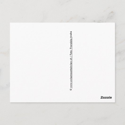 Eriz, Bernese Oberland, Zwitserland Briefkaart (Achterkant)