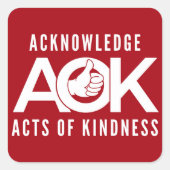 Erken daden van vriendelijkheid Stickers (Voorkant)