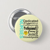 Erken een verpleegster: Verpleegkundigen herkennen Ronde Button 5,7 Cm (Voorkant /achterkant)