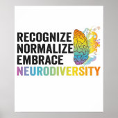 Erken Normaliseren Brace Neurodiversity ADHD Poster (Voorkant)