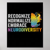 Erken Normaliseren Brace Neurodiversity ADHD Poster (Voorkant)