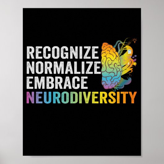 Erken Normaliseren Brace Neurodiversity ADHD Poster (Voorkant)
