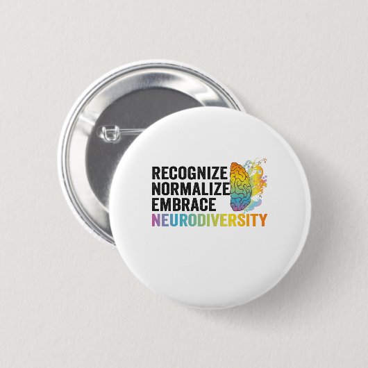 Erken Normaliseren Brace Neurodiversity ADHD Ronde Button 5,7 Cm (Voorkant /achterkant)