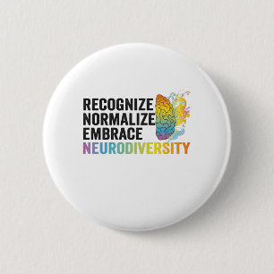 Erken Normaliseren Brace Neurodiversity ADHD Ronde Button 5,7 Cm