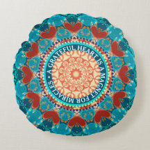 Erkenbare Dankbaarheid Aqua Teal Mandala Aanpasbar