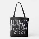 Erkend estheticus EST 2023 Afstuderen Tote Bag (Achterkant)