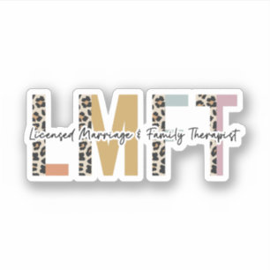 Erkend Huwelijk en Familie Therapeut LMFT Gift Sticker