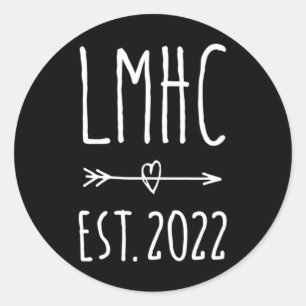 Erkend Mental Health Counselor Afstuderen 2024 Ronde Sticker