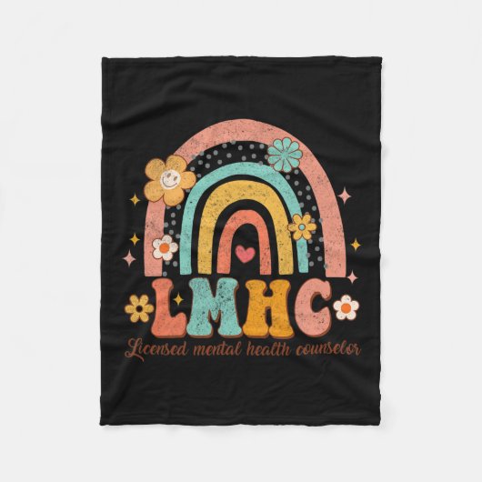 Erkend Mental Health Counselor Therapeut Groovy Fleece Deken (Voorkant)