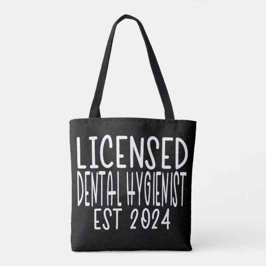 Erkend Tandheelkundig Hygiëniste Afstuderen EST 20 Tote Bag (Achterkant)
