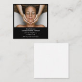 Erkende Massage Therapeut Modern Vierkante Visitekaartje (Voorkant / Achterkant)