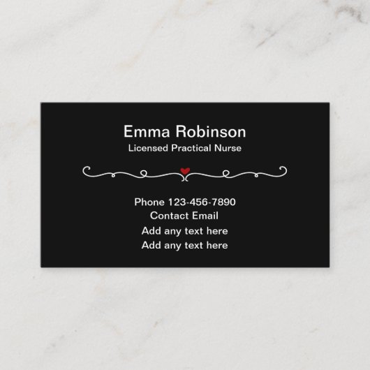 Erkende praktijkverpleegkundige medische Visitekaa Visitekaartje (Voorkant)