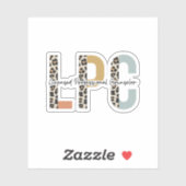 Erkende professionele adviseur, LPC Student Afstud Sticker (Vel)