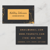 Erkende schoonheidsspecialiste Modern Marmer Visitekaartje (Voorkant / Achterkant)