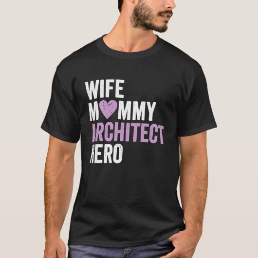 Erkende vrouw van de architect t-shirt (Voorkant)