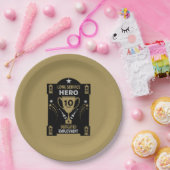 Erkenning lange dienst Tien jaar Papieren Bordje (Feest)