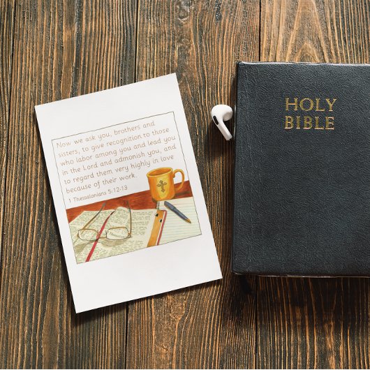 Erkenning Pastor Waardering Kaart