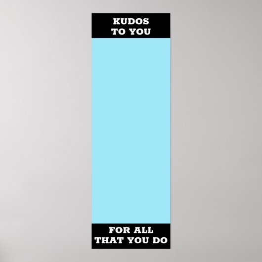 Erkenning sticker na toekenning beloning werknemer poster (Voorkant)