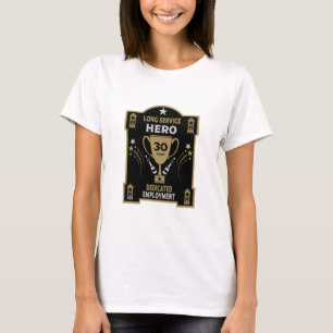 Erkenning van de lange dienst Dertig jaar T-shirt
