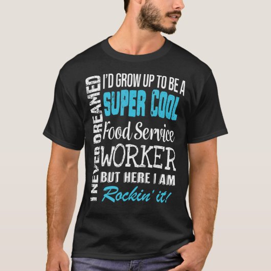 Erkenning van de voedseldienstwerker t-shirt (Voorkant)
