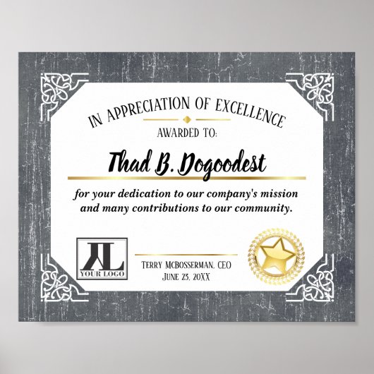 Erkenning van uitmuntendheid door vrijwilligers va poster (Voorkant)