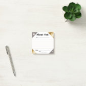 Erkenning van uitroep werknemer dagelijkse kudos w post-it® notes (Kantoor)