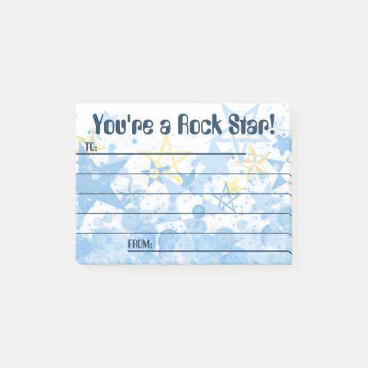 Erkenning van werknemers na de award rockster post-it® notes (Voorkant)