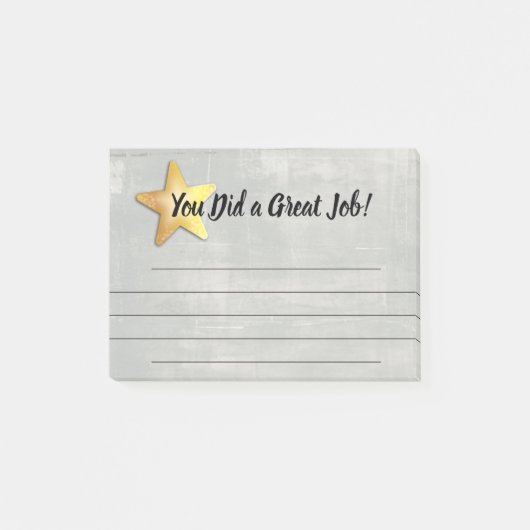 Erkenning van werknemers na de toekenning van een  post-it® notes (Voorkant)