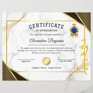 Erkenning Verdienste Certificaat