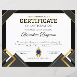 Erkenning Verdienste Certificaat