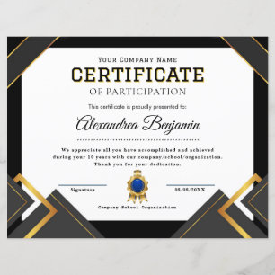 Erkenning Verdienste Certificaat