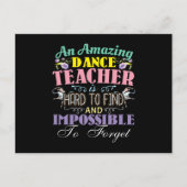 Erkenning voor balletleraar - Geweldige quote Briefkaart (Voorkant)