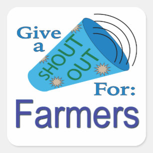 Erkenning voor de Boeren Vierkante Sticker