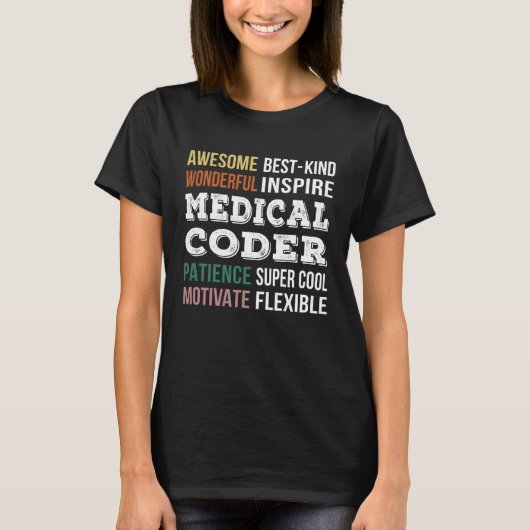 Erkenning voor Medische Codeur T-shirt (Voorkant)