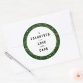 Erkenning vrijwilligers ronde sticker (Envelop)